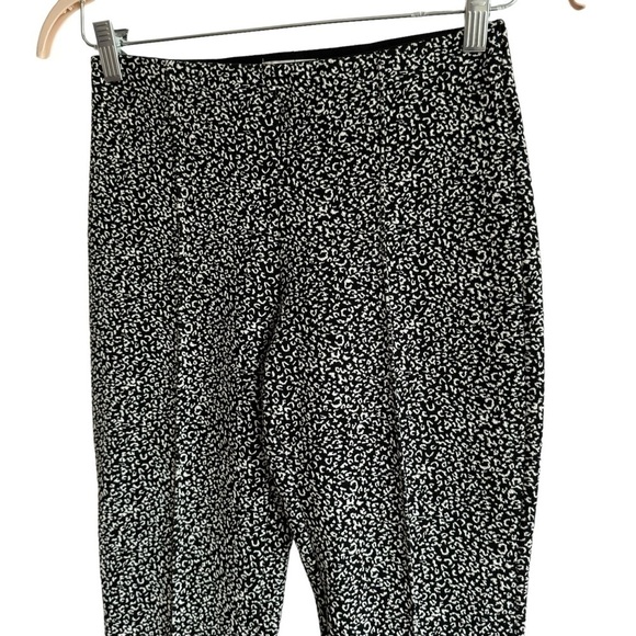 Anthropologie Essential Crop Flare, Black & White Leopard, Size XS - Picture 5 of 11